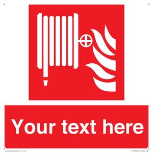 Custom Fire hose reel Sign